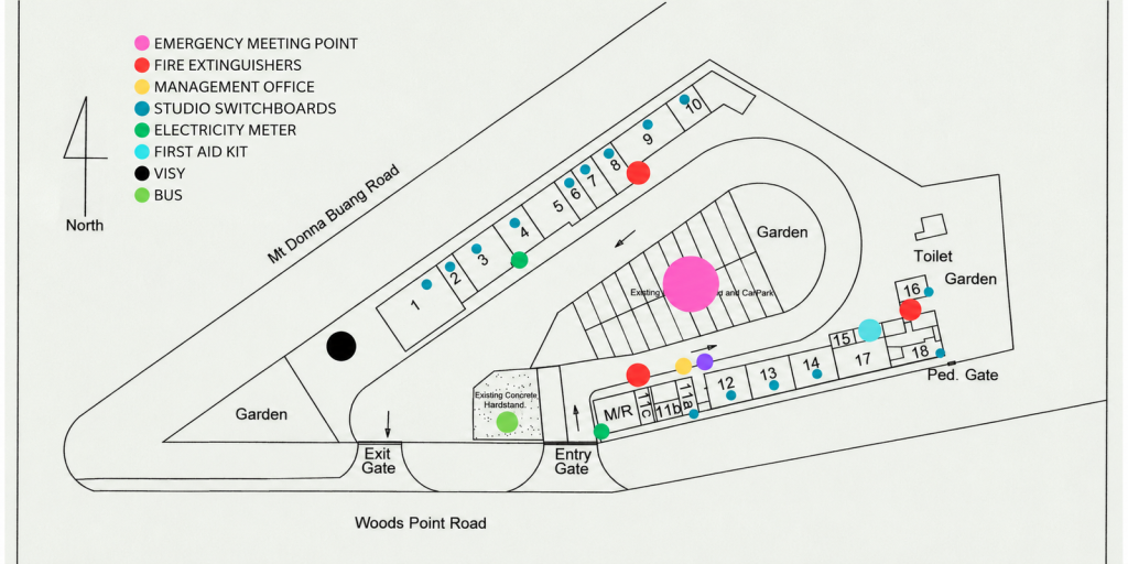 Floorplan of the Warburton Hub